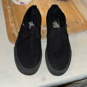 Black slip on vans